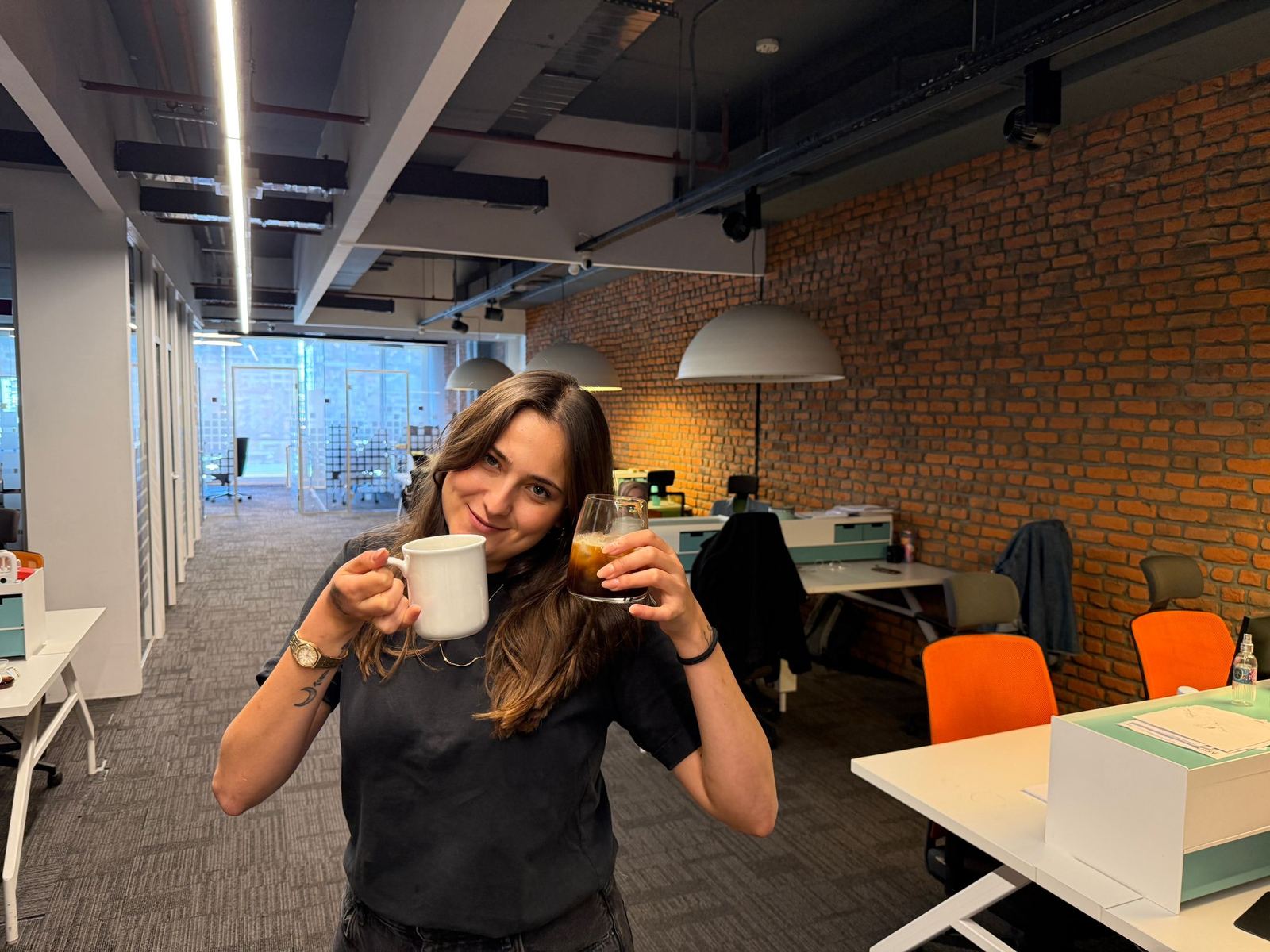 The first coffee of the day